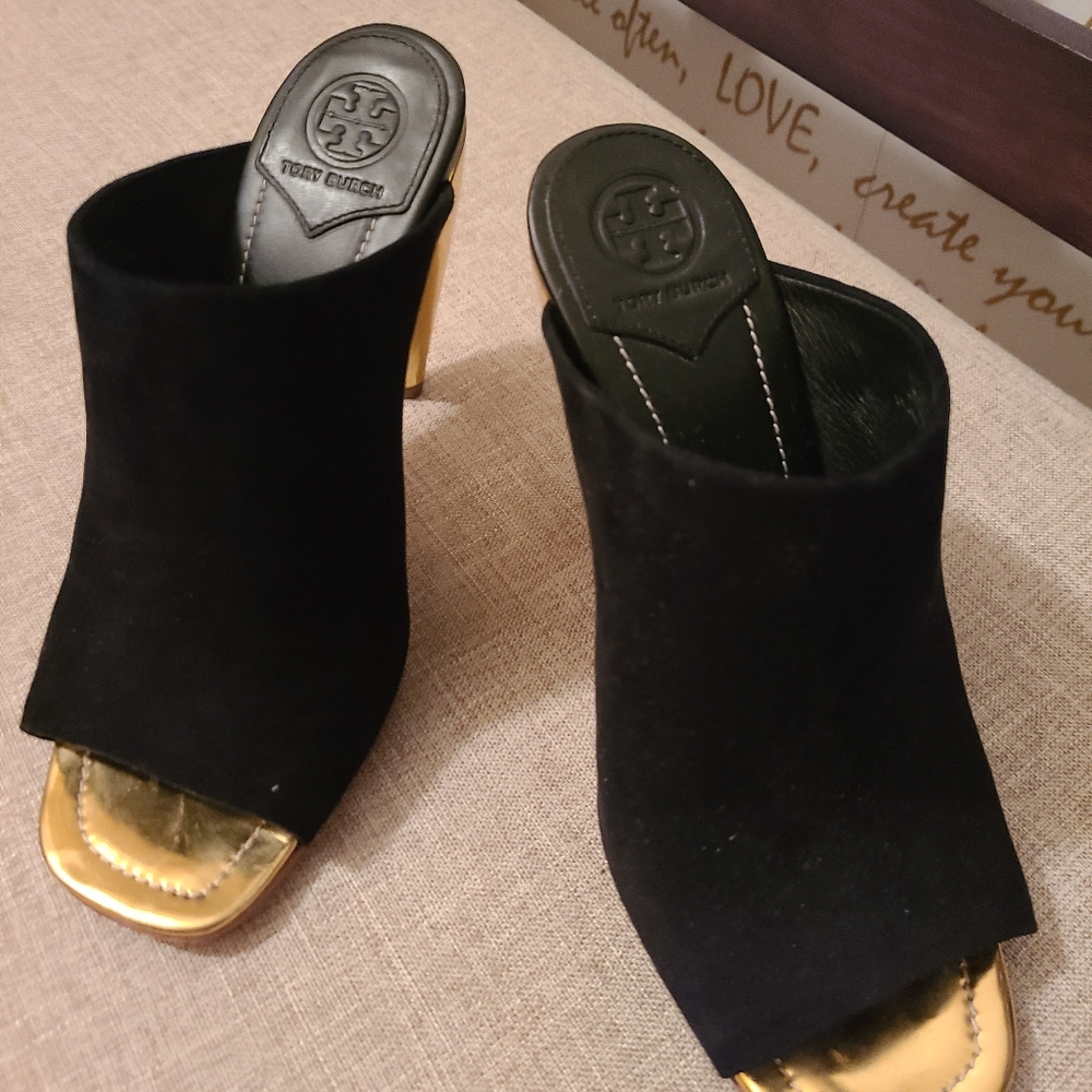 Tory Burch must have suede  mules